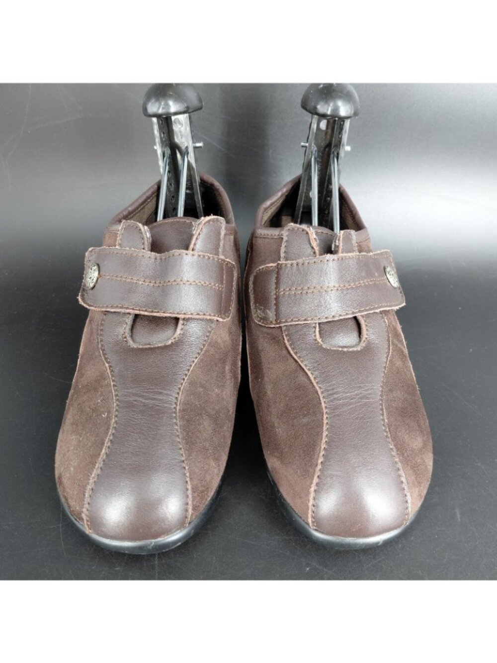 Propet Shoes Womens Size 6W Brown Leather Mary Jane Hook Loop Walking Comfort - Picture 14 of 15